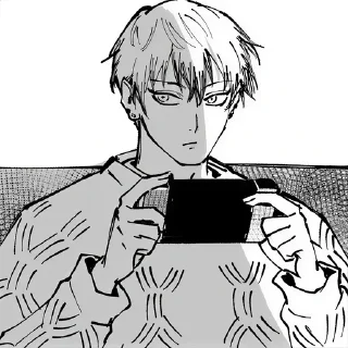 Телеграм стикер ⚫️ Naoya Zenin | @Toji_sama