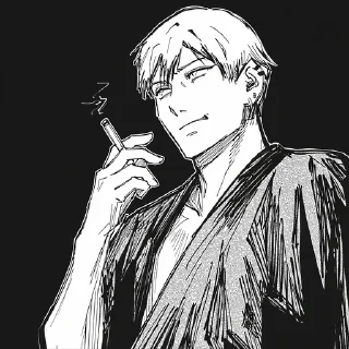 Телеграм стикер ⚫️ Naoya Zenin | @Toji_sama