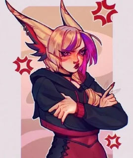 Telegram sticker 😠 For you with love/@HVKXayah