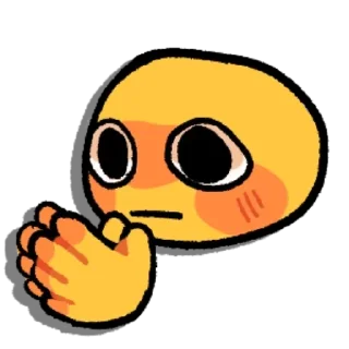 Телеграм стикер 😀 Silly Yellow Face Emoji V3 𐙚