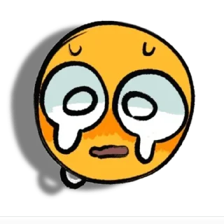 Телеграм стикер 😀 Silly Yellow Face Emoji V3 𐙚