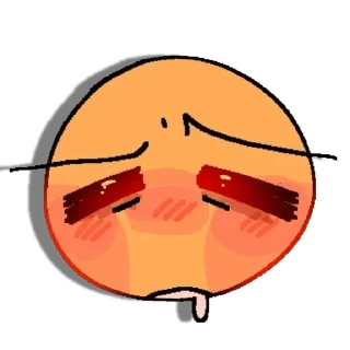 Телеграм стикер 😀 Silly Yellow Face Emoji V3 𐙚