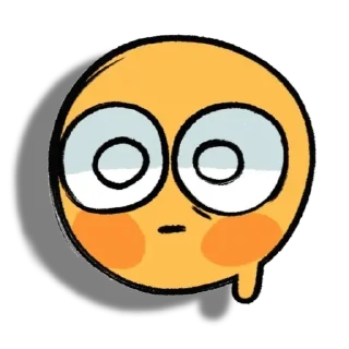 Video sticker 😀 Silly Yellow Face Emoji V3 𐙚