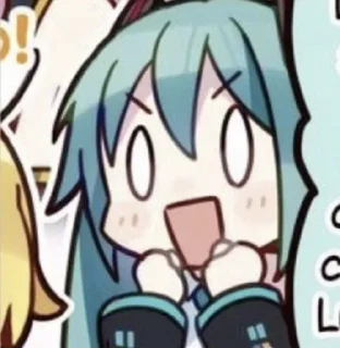 Telegram sticker 😨 Hatsune Miku :: @fStikBot