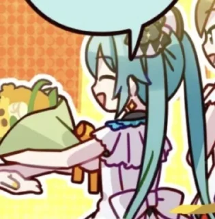 Telegram sticker 😇 Hatsune Miku :: @fStikBot