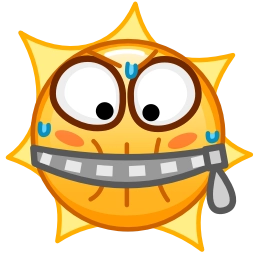 Telegram sticker 🤐 Sun Stickers Telegram Prem