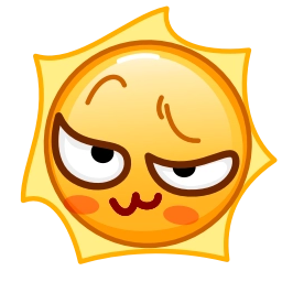 Telegram sticker 😏 Sun Stickers Telegram Prem