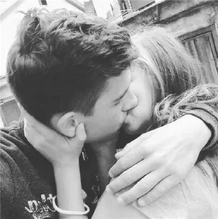 Telegram sticker 😘 Hot Couples B&W @xxx_stkr