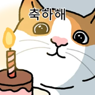 Telegram sticker ⭐ 고양이 확대 @moe_sticker_bot