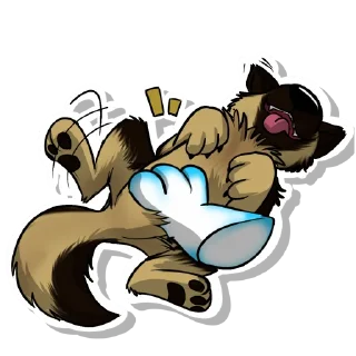 Telegram sticker 🐶 Ruff