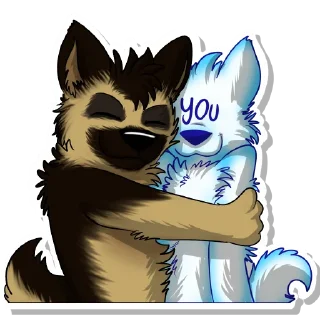 Telegram sticker ❤️ Ruff
