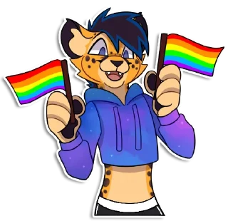 Telegram sticker 🏳️‍🌈 Nix by Jinho