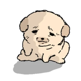 Telegram sticker ⭐ 눌어붙은 누덩이 @moe_sticker_bot