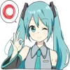 Video sticker 👌 Miku. | @emoji_pre...