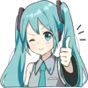 Sticker 👍 Miku. | @emoji_pre...