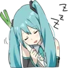 Sticker 💤 Miku. | @emoji_premiums