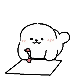 Video sticker ⭐ 꿈뻑꿈뻑 하프물범 범식이 @moe_sticker_bot