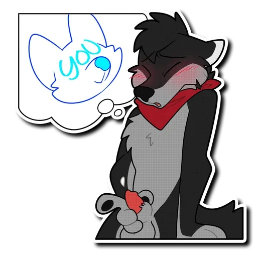 Telegram sticker 💄 NSFW | Furry♥️ @DeltaVA_AD