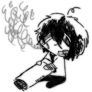 Telegram sticker 🚬 Dazainyazai