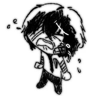 Telegram sticker 😭 Dazainyazai
