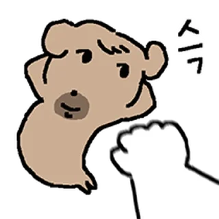 Telegram sticker ⭐ 회피형 멍멍이 김해피 @moe_sticker_bot