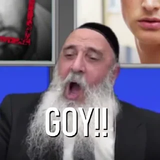 Telegram sticker 👺 rabbi avraham baruch