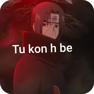 Telegram sticker 👍 Itachi