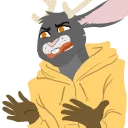 Телеграм стикер 😤 Jace Rabbit