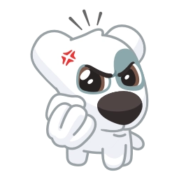 Sticker 👊 Персик и Спотти @TgEmojis