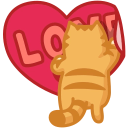 Sticker ❤️ Персик и Спотти @TgEmojis