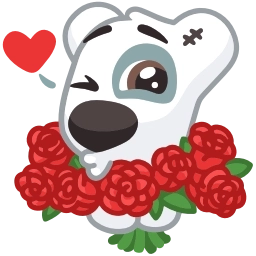 Sticker 🌹 Персик и Спотти @TgEmojis