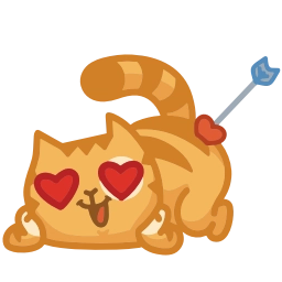 Sticker 💘 Персик и Спотти @TgEmojis