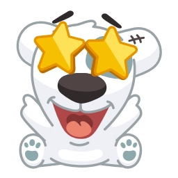 Sticker 🤩 Персик и Спотти @TgEmojis