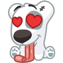 Sticker 😍 Персик и Спотти @TgEmojis