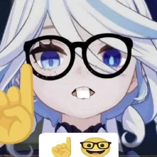 Telegram sticker 🤓 Hoyo Reactions ✨ | @verydank