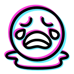 Sticker 😭 Glitched Emoji