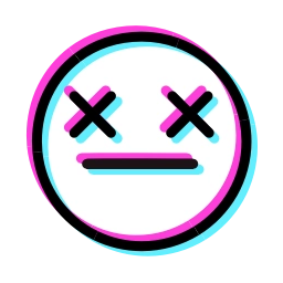 Sticker 😵 Glitched Emoji