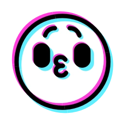 Sticker 😗 Glitched Emoji