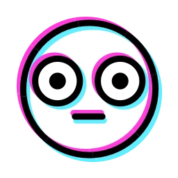 Sticker 😳 Glitched Emoji