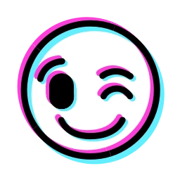 Sticker 😉 Glitched Emoji