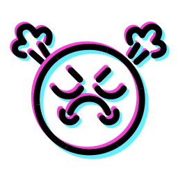Sticker 😤 Glitched Emoji