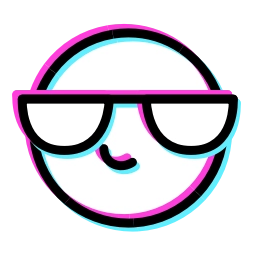 Sticker 😎 Glitched Emoji
