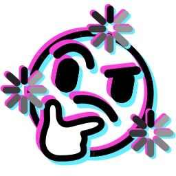 Sticker 🤔 Glitched Emoji