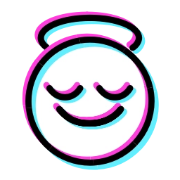 Sticker 😇 Glitched Emoji