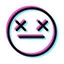 Video sticker 😵 Glitched Emoji