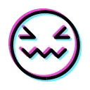 Video sticker 😖 Glitched Emoji
