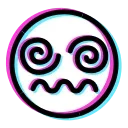 Video sticker 😵‍💫 Glitched Emoji