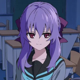 Telegram sticker 💜 Shinoa Hiragi @TodorokiShouto