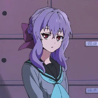 Telegram sticker 💜 Shinoa Hiragi @TodorokiShouto