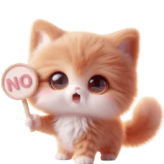 Telegram sticker 🙅‍♂ Милый Рыжик @Nyasticks